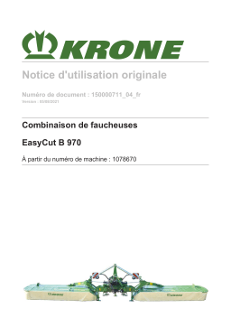 Krone BA EasyCut B 970 Mode d'emploi