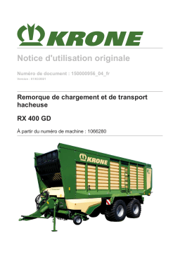 Krone BA RX 400 GD Mode d'emploi