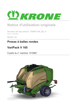 Krone BA VariPack V 165 (RP201-10) Mode d'emploi