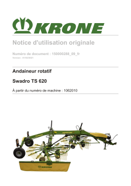 Krone BA Swadro TS 620 Mode d'emploi