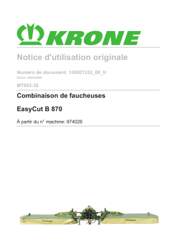 Krone BA EasyCut (MT603-30) Mode d'emploi