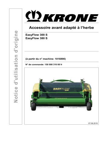 Krone BA EasyFlow 300 S / 380 S Mode d'emploi | Fixfr