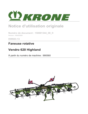 Krone BA KW Alpin 6K (KW603-13) Mode d'emploi | Fixfr