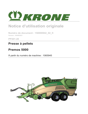 Krone BA Premos 5000 (PP201-20) Mode d'emploi | Fixfr