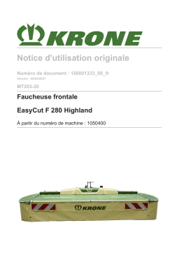 Krone BA EasyCut F 280 Highland (MT203-20) Mode d'emploi