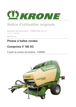 Krone BA Comprima V 180 XC (RP701-41) Mode d'emploi