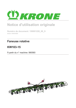 Krone Vendro 1020 (KW103-15) Mode d'emploi