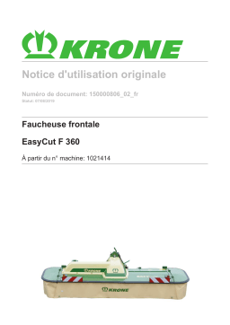 Krone BA EasyCut F 360 Mode d'emploi