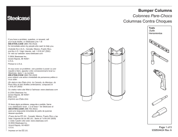 Steelcase Context Healthcare Bumper Columns Manuel utilisateur | Fixfr