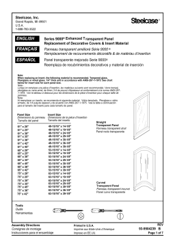 Steelcase Replace Decorative Covers & Insert Material on Series 9000 Enhanced Panels Manuel utilisateur