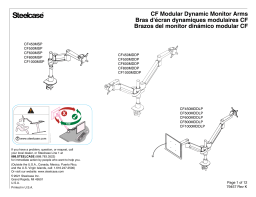 Steelcase CF Bras d'écran dynamiques: Guide IA & PDF