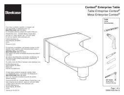 Steelcase Context Enterprise Table Manuel utilisateur