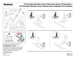 Steelcase CF Evolution Monitor Arms Manuel utilisateur