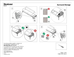 Steelcase Surround Storage Manuel utilisateur