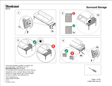 Steelcase Surround Storage Manuel utilisateur | Fixfr