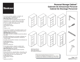 Steelcase 800/900 Series Personal Storage Cabinet Manuel utilisateur