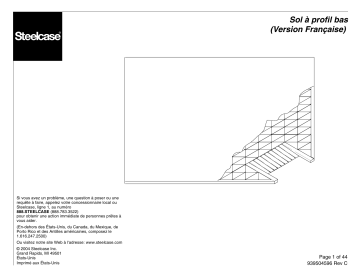 Steelcase Underscore Low-Profile Floor Manuel utilisateur | Fixfr