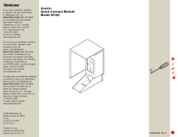 Steelcase Avenir Quick Connect Module – Model DCQC Manuel utilisateur