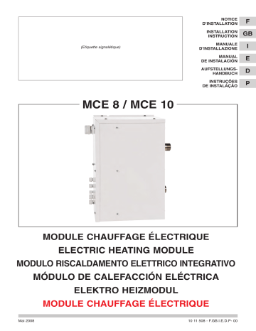 TECHNIBEL MCE089ZAB AccÃ ssoires pour pompes Ã chaleur air/eau Guide d'installation | Fixfr