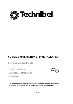 TECHNIBEL GRFMX186R5IAA UnitÃ©s extÃ©rieures bisplit air-air Mode d'emploi