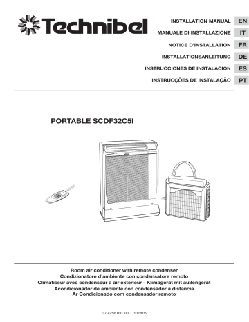 TECHNIBEL 397128921 Climatiseurs mobiles split Guide d'installation | Fixfr