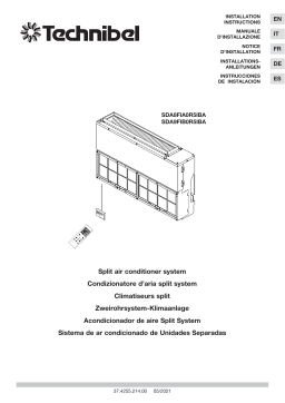 TECHNIBEL 387106026 UnitÃ s intÃ©rieures gainables Ã basse vitesse Guide d'installation