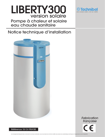 TECHNIBEL ECS300SOLT5ZAA Eau Chaude Sanitaire Guide d'installation | Fixfr