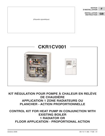 TECHNIBEL CKR1CV001 AccÃ ssoires pour pompes Ã chaleur air/eau Guide d'installation | Fixfr