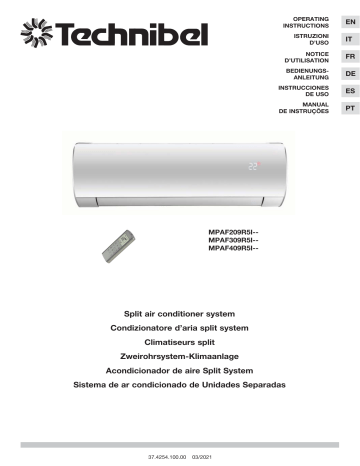 387104090 | 387104091 | TECHNIBEL 387104089 UnitÃ©s intÃ©rieures murale Mode d'emploi | Fixfr