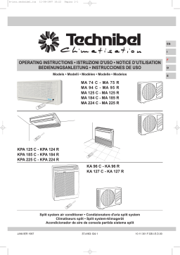 TECHNIBEL 387105910 UnitÃ©s intÃ©rieures console Mode d'emploi