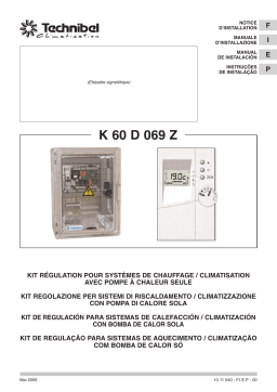 TECHNIBEL K60D069ZAA AccÃ ssoires pour pompes Ã chaleur air/eau Guide d'installation