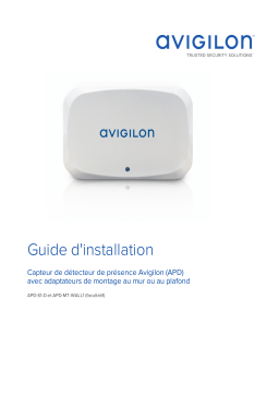 Avigilon APD Guide d'installation