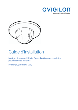 Avigilon H4 Mini Dome Camera (In-Ceiling) Guide d'installation