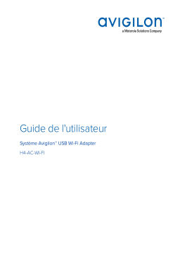 Avigilon USB Wifi Adapter System Mode d'emploi