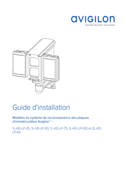 Avigilon HD Licence Plate Recognition Kit Guide d'installation
