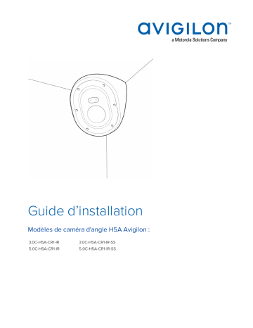 Avigilon H5A Corner Camera Guide d'installation | Fixfr