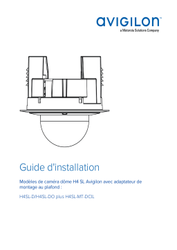 Avigilon H4SL Camera (Dome, In-Ceiling Mount) Guide d'installation