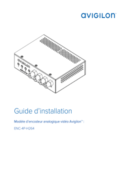 Avigilon Analog Video Encoder Guide d'installation