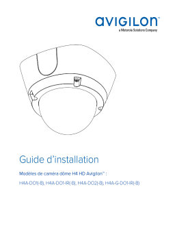 Avigilon H4A Dome Camera (Surface, Outdoor) Guide d'installation
