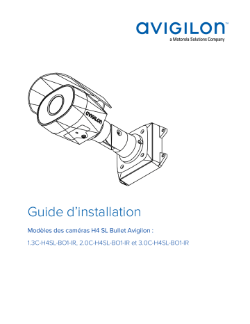 Avigilon H4SL Camera (Bullet) Guide d'installation | Fixfr