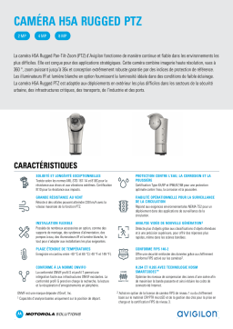 Avigilon H5A Rugged PTZ Camera Fiche technique