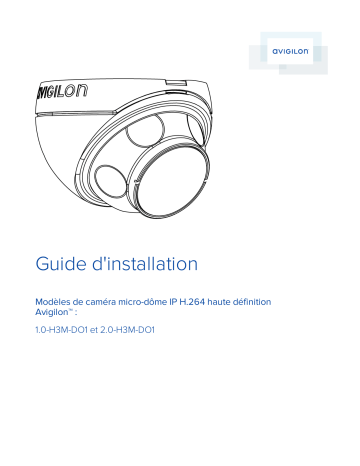 Avigilon H3 Micro Dome Camera (Surface Mount) Guide d'installation | Fixfr