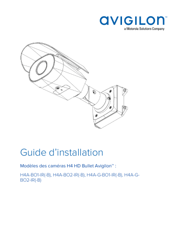 Avigilon H4A Bullet Camera Guide d'installation | Fixfr