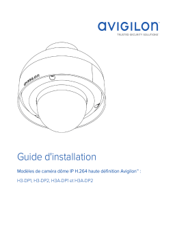 Avigilon H3 Dome Camera (Pendant Mount) Guide d'installation