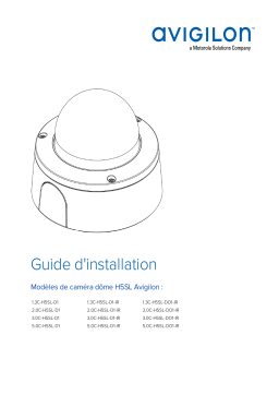 Avigilon H5SL Dome Camera Guide d'installation