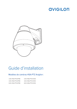 Avigilon H5A-PTZ Dome Camera Guide d'installation