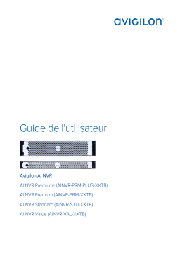 Avigilon AI NVR Guide d'installation