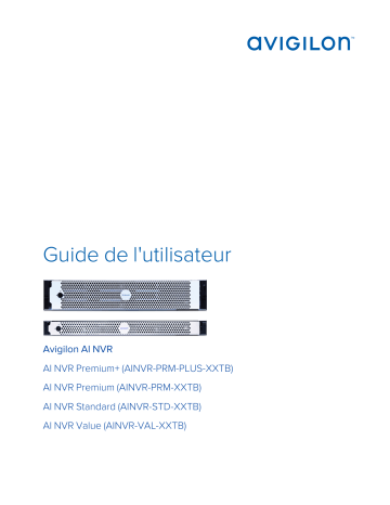Avigilon AI NVR Guide d'installation | Fixfr