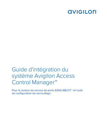 Avigilon ACM 6 System Manuel utilisateur | Fixfr