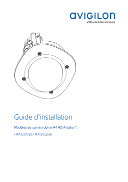 Avigilon H4A Dome Camera (In-Ceiling, Indoor) Guide d'installation